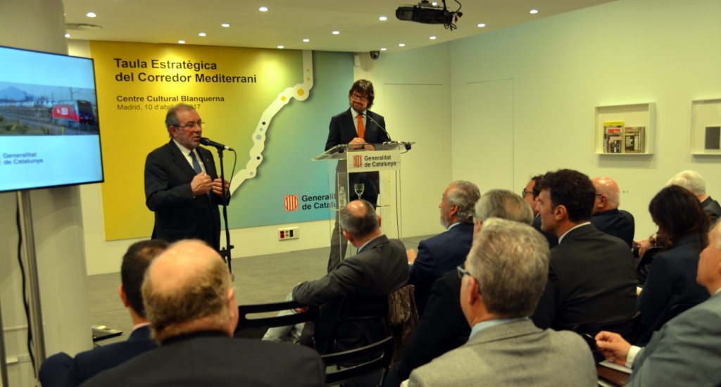 El president de la Diputació de Lleida, Joan Reñé, en un moment de la seva intervenció.