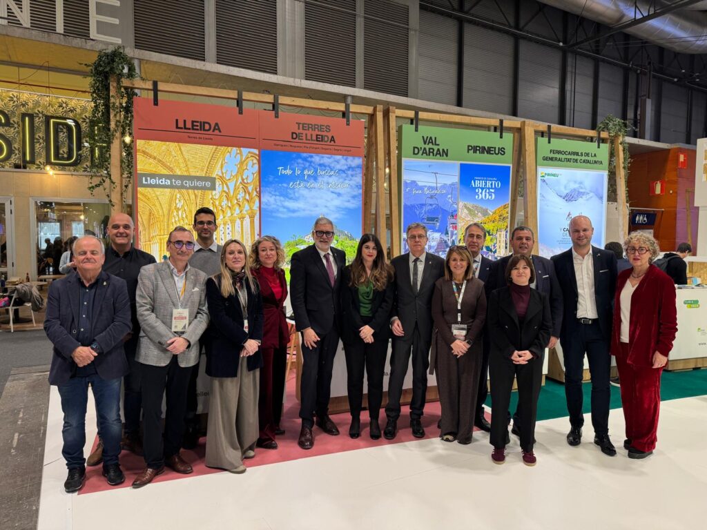 Alguns dels representants institucionals de Lleida a FITUR